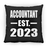 Accountant Established EST. 2023 - Throw Pillow Black