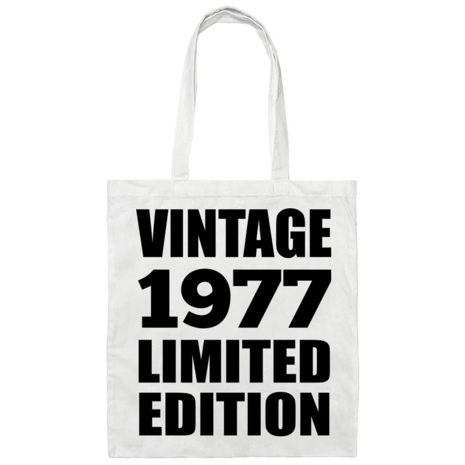 47th Birthday Vintage 1977 Limited Edition - Tote Bag White