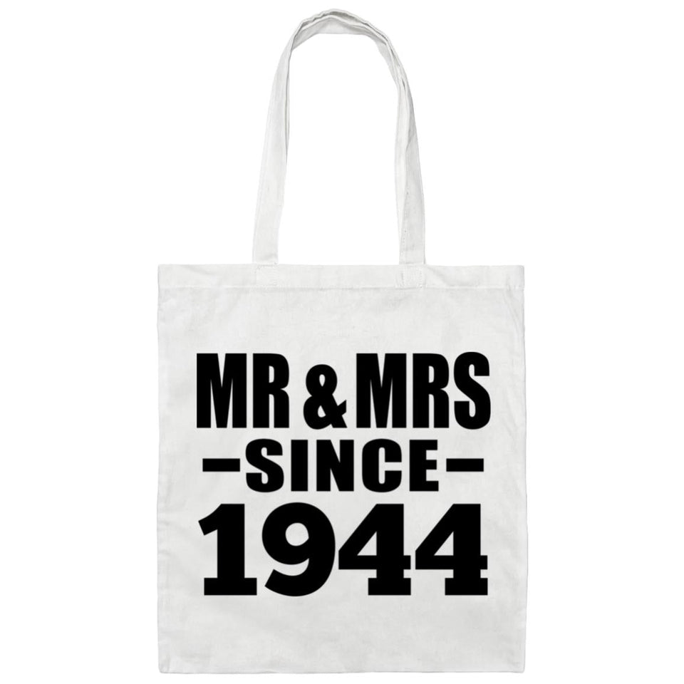 80th Anniversary Mr & Mrs Since 1944 - Tote Bag White