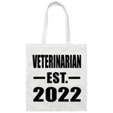 Veterinarian Established EST. 2022 - Tote Bag White