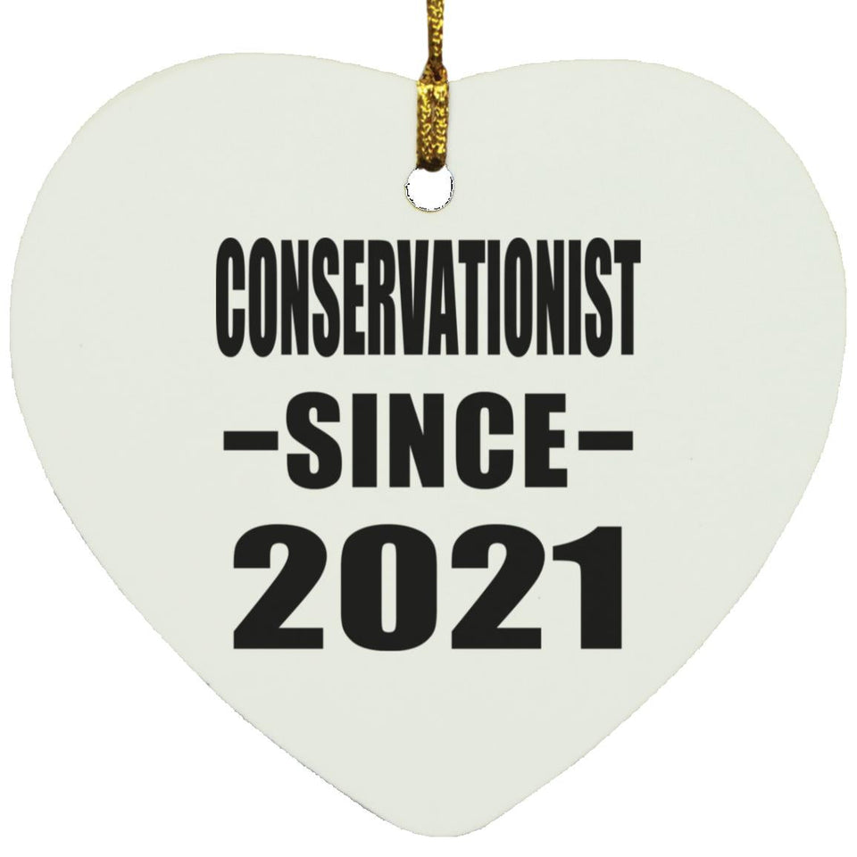 Conservationist Since 2021 - Heart Ornament