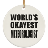 World's Okayest Meteorologist - Circle Ornament