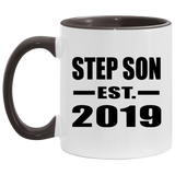 Step Son Established EST. 2019 - 11oz Accent Mug Black