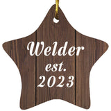 Welder Established Est. 2023 - Star Ornament D