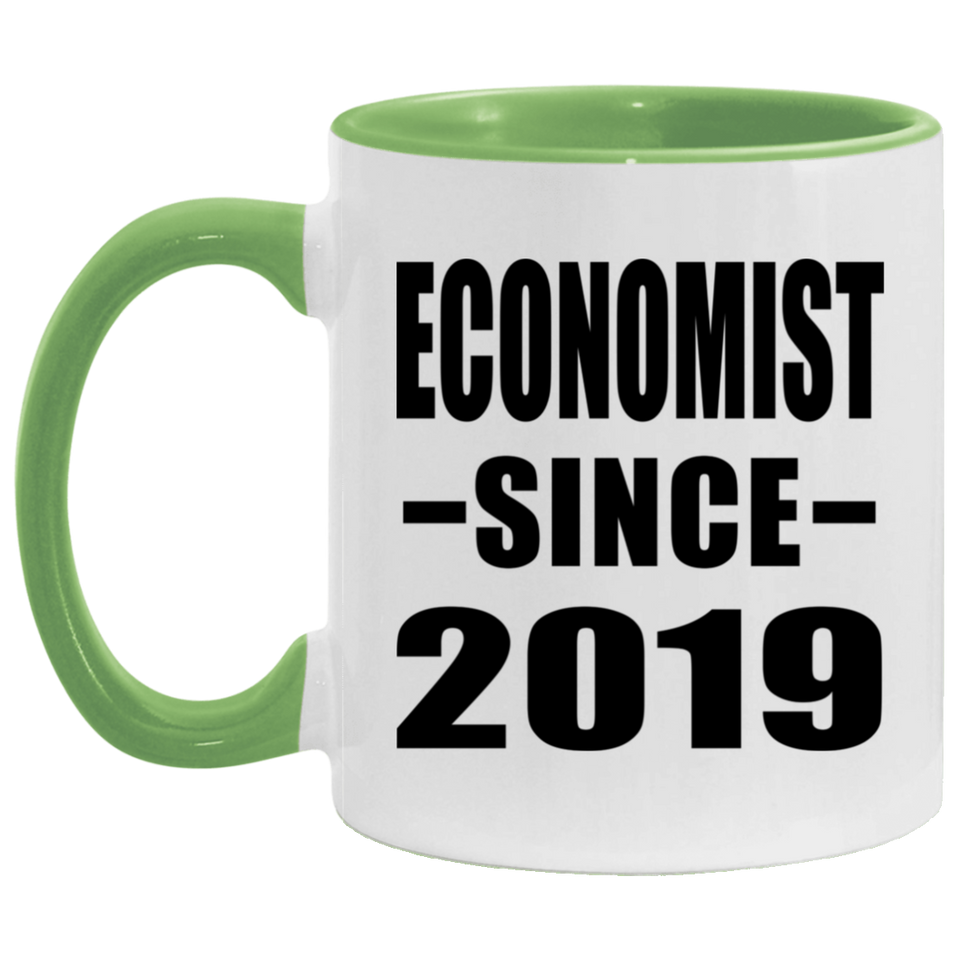 Economist Since 2019 - 11oz Accent Mug Green