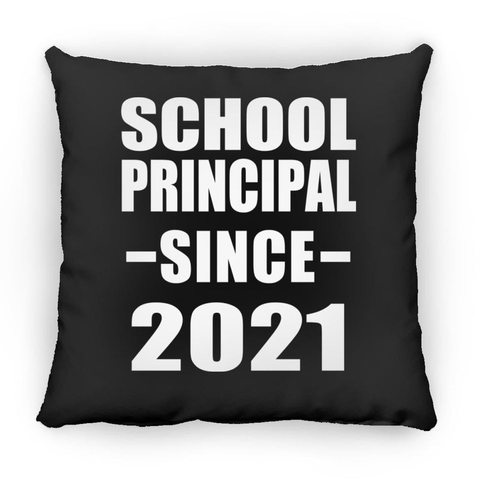 School Principal Since 2021 - Throw Pillow Black