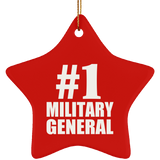 Number One #1 Military General - Star Ornament
