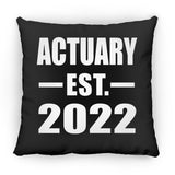 Actuary Established EST. 2022 - Throw Pillow Black