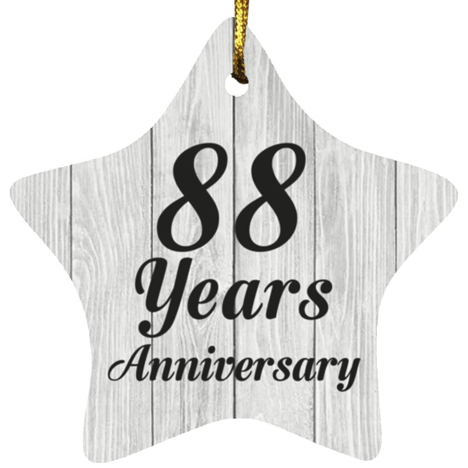 88th Anniversary 88 Years Anniversary - Star Ornament F