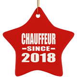 Chauffeur Since 2018 - Star Ornament