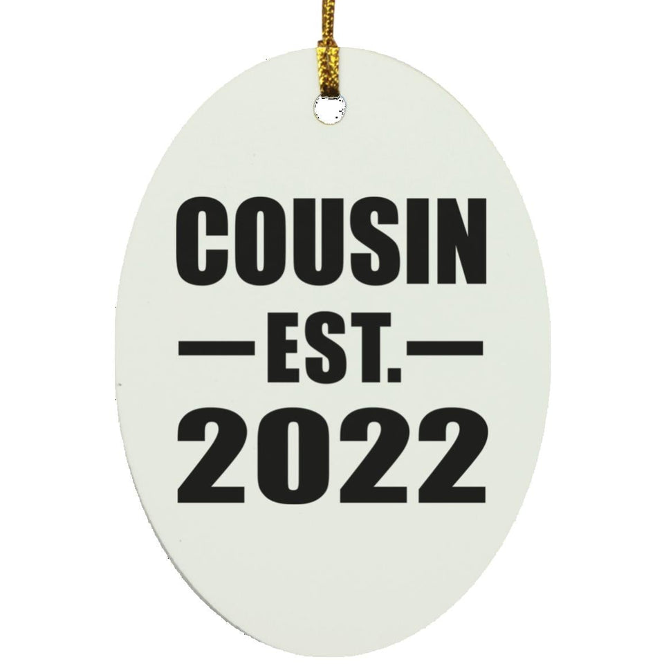 Cousin Established EST. 2022 - Oval Ornament