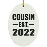 Cousin Established EST. 2022 - Oval Ornament