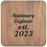 Stationary Engineer Established Est. 2023 - Drink Coaster C