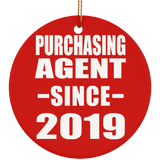 Purchasing Agent Since 2019 - Circle Ornament