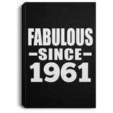 63rd Birthday Fabulous Since 1961 - Canvas Portrait