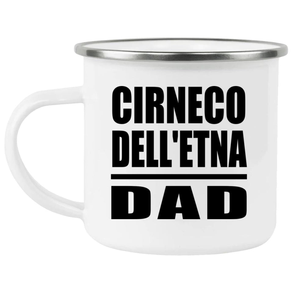 Cirneco Dell'etna Dad - 12oz Camping Mug