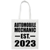 Automobile Mechanic Established EST. 2023 - Tote Bag White