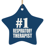 Number One #1 Respiratory Therapist - Star Ornament