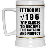 14th Birthday Took Square Root of 196 Years To Awesome - Beer Stein
