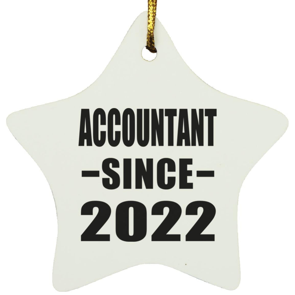 Accountant Since 2022 - Star Ornament