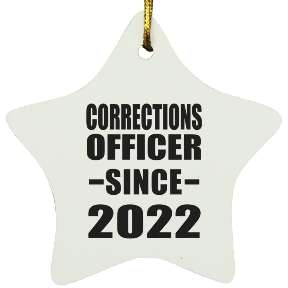 Corrections Officer Since 2022 - Star Ornament