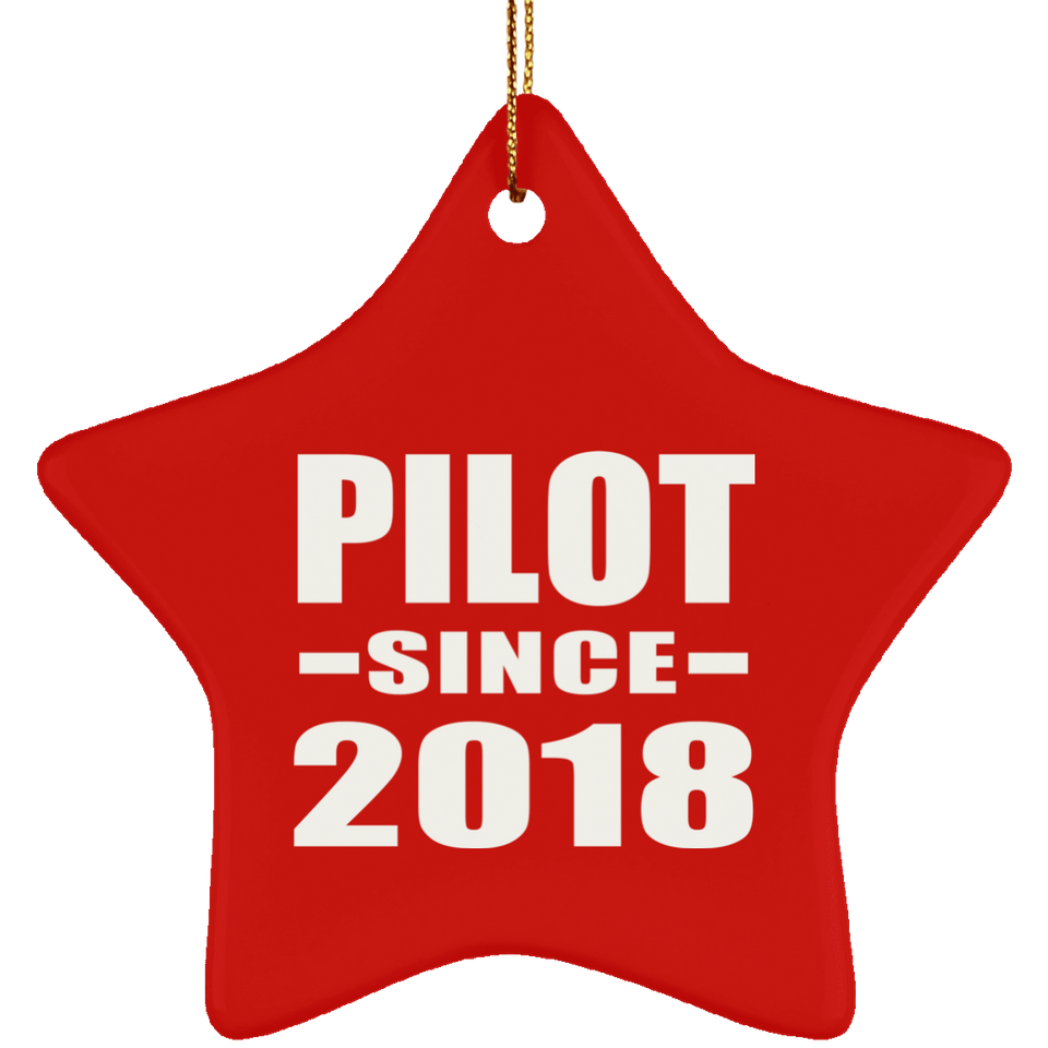 Pilot Since 2018 - Star Ornament