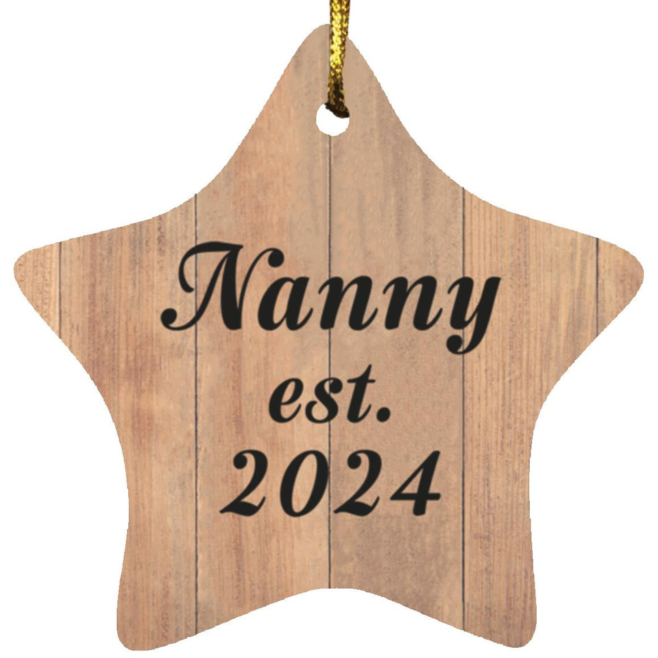 Nanny Established Est. 2024 - Star Ornament C