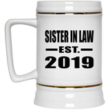 Sister In Law Established EST. 2019 - Beer Stein