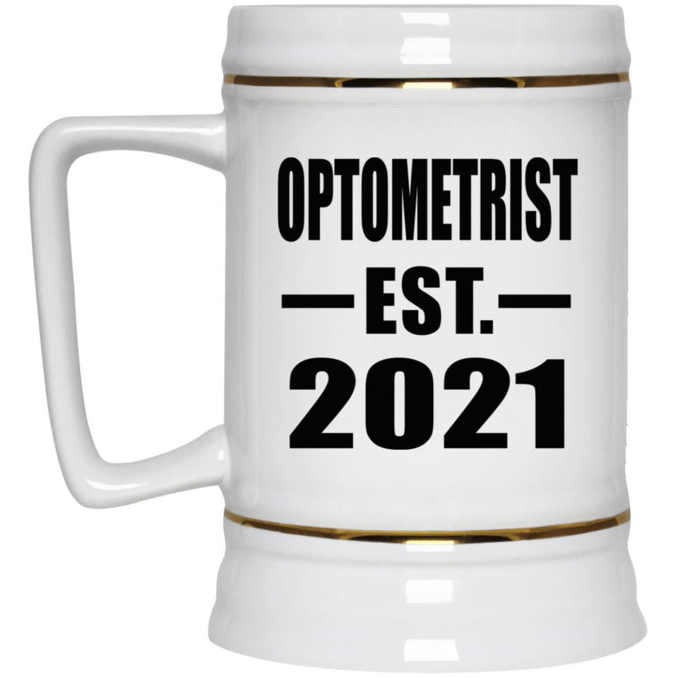 Optometrist Established EST. 2021 - Beer Stein