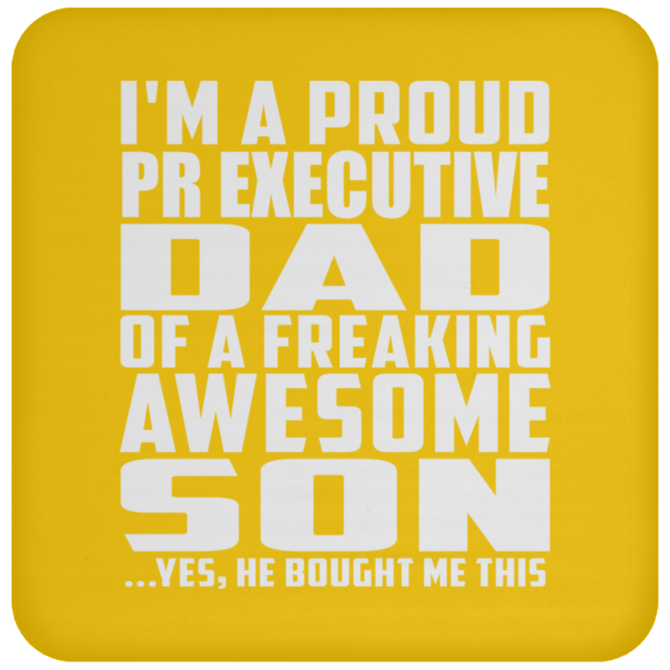 Proud Pr Executive Dad Of Awesome Son - Drink Coaster