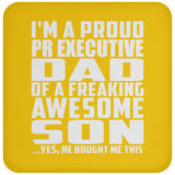 Proud Pr Executive Dad Of Awesome Son - Drink Coaster