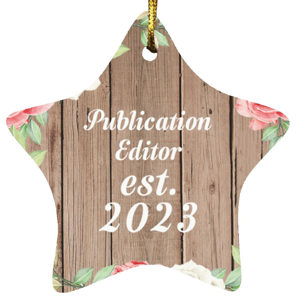 Publication Editor Established Est. 2023 - Star Ornament B