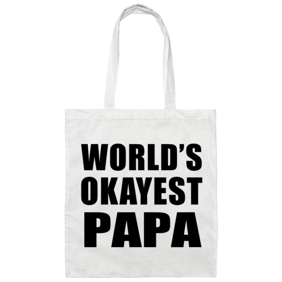 World's Okayest Papa - Tote Bag White