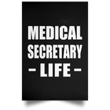 Medical Secretary Life - Poster Portrait