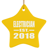 Electrician Established EST. 2018 - Star Ornament