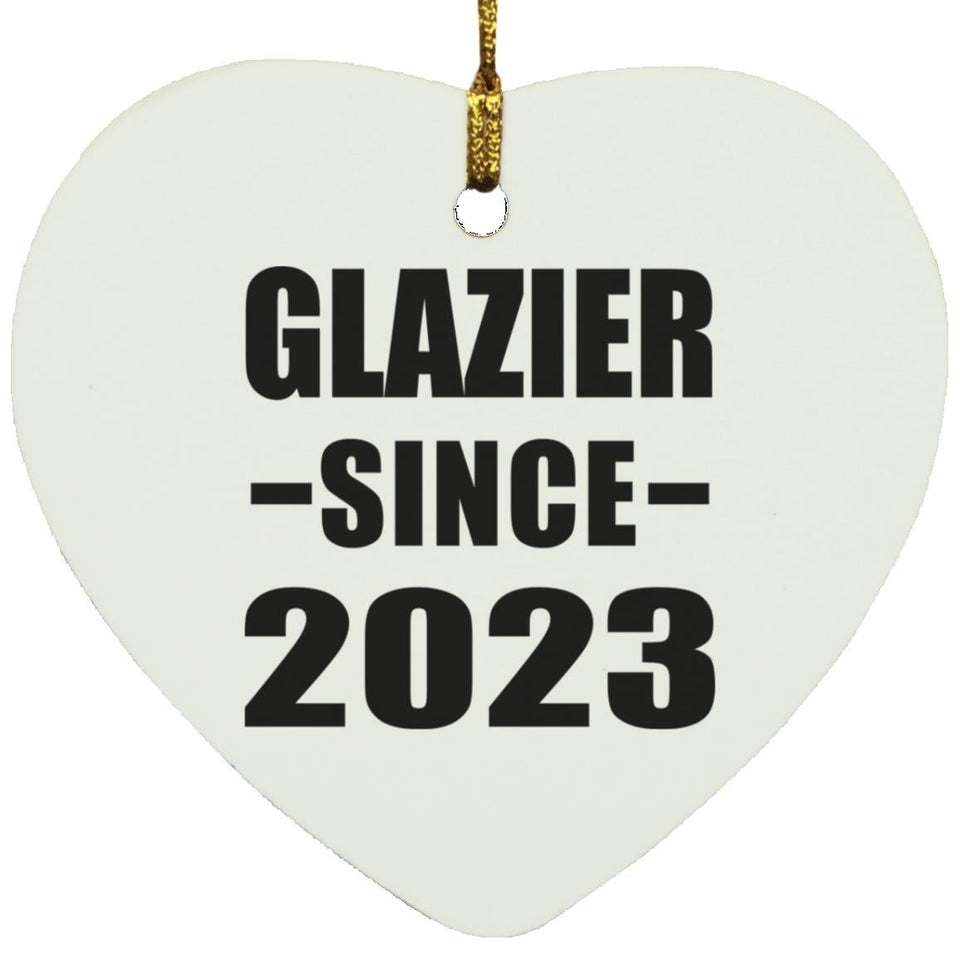 Glazier Since 2023 - Heart Ornament