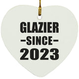Glazier Since 2023 - Heart Ornament
