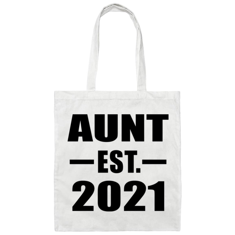 Aunt Established EST. 2021 - Tote Bag White