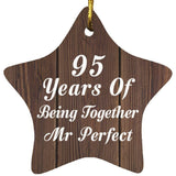 95th Anniversary 95 Years Of Being Mr Perfect - Star Ornament D