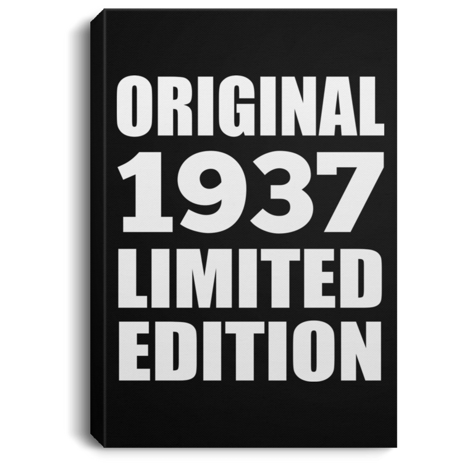 87th Birthday Original 1937 Limited Edition - Canvas Portrait