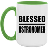 Blessed Astronomer - 15oz Accent Mug Green