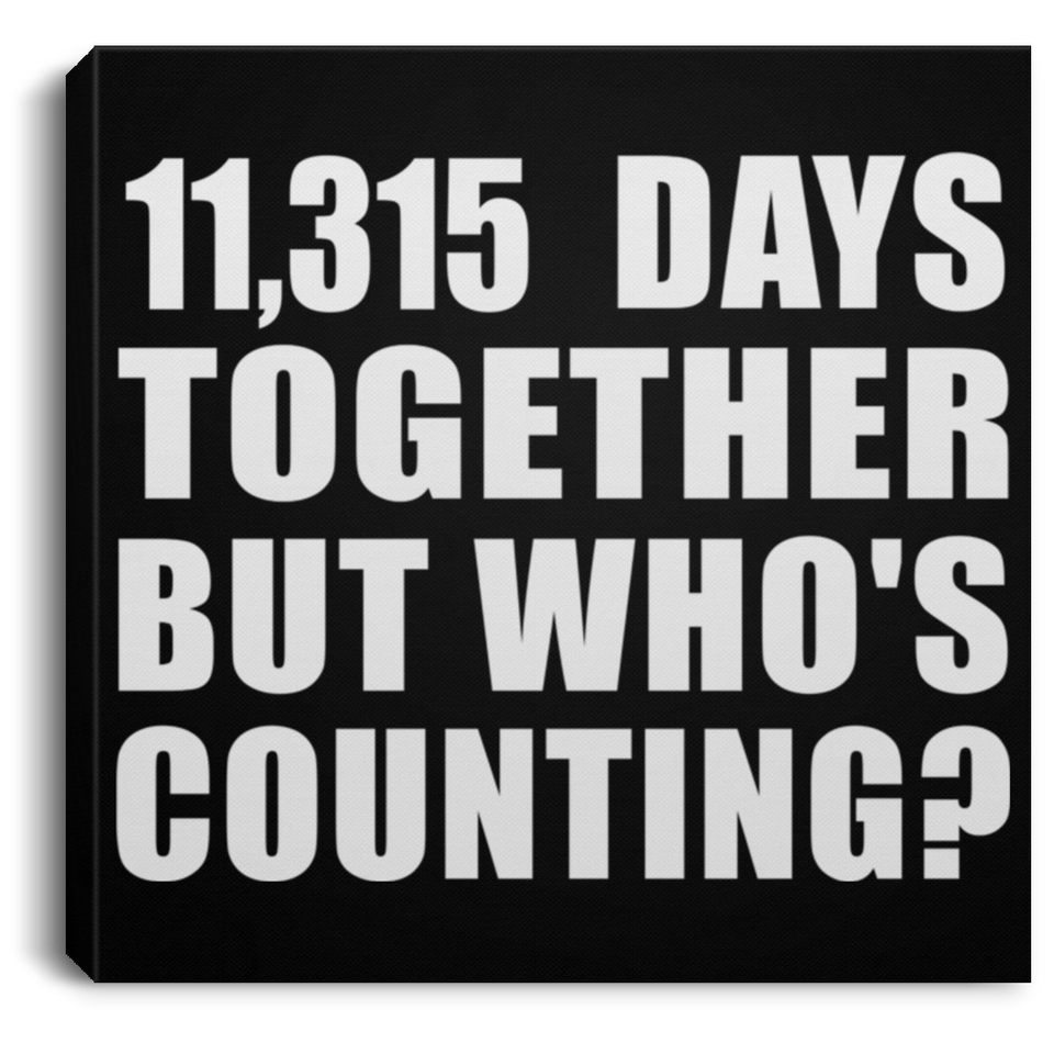 31st Anniversary 11,315 Days Together But Who's Counting - Canvas Square