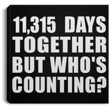 31st Anniversary 11,315 Days Together But Who's Counting - Canvas Square