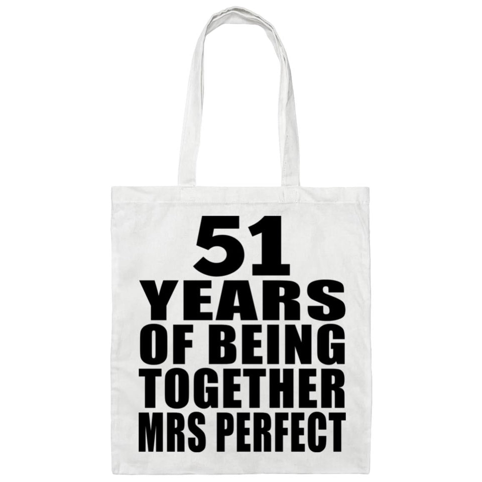 51st Anniversary 51 Years Of Being Mrs Perfect - Tote Bag White