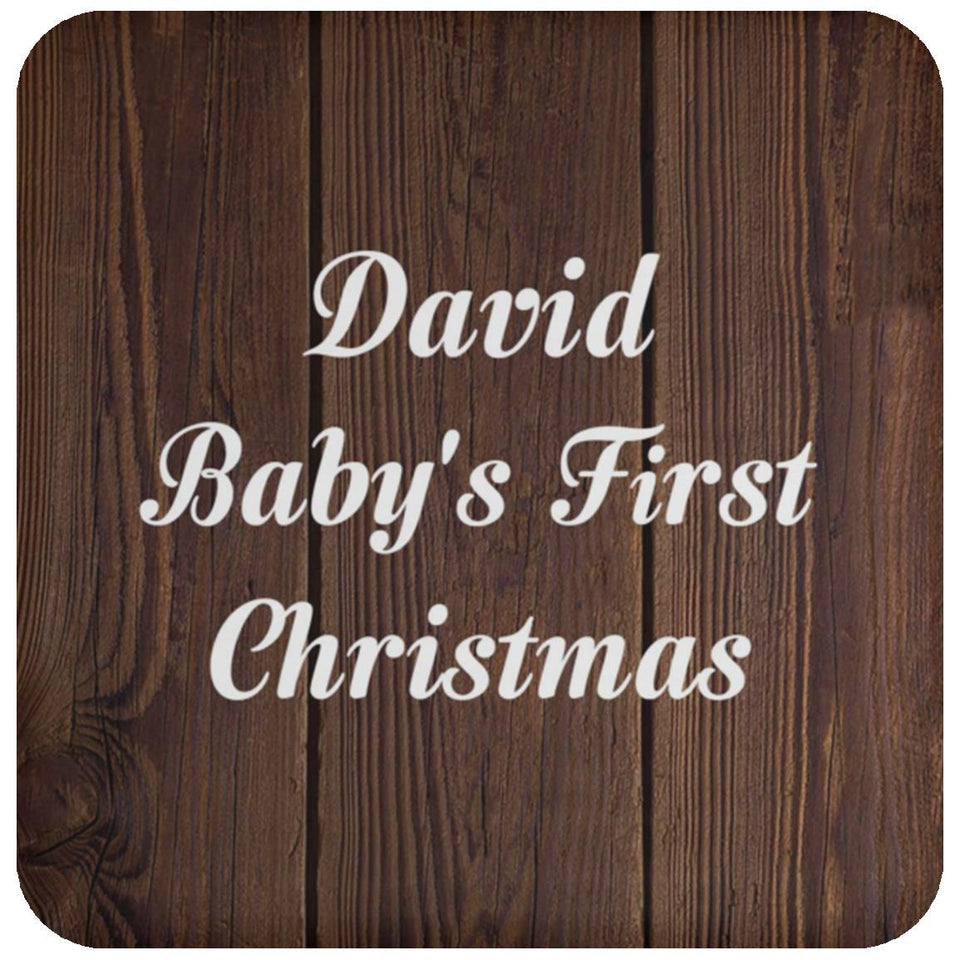 David Baby's First Christmas - Drink Coaster D