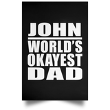 John World's Okayest Dad - Poster Portrait