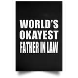 World's Okayest Father In Law - Poster Portrait