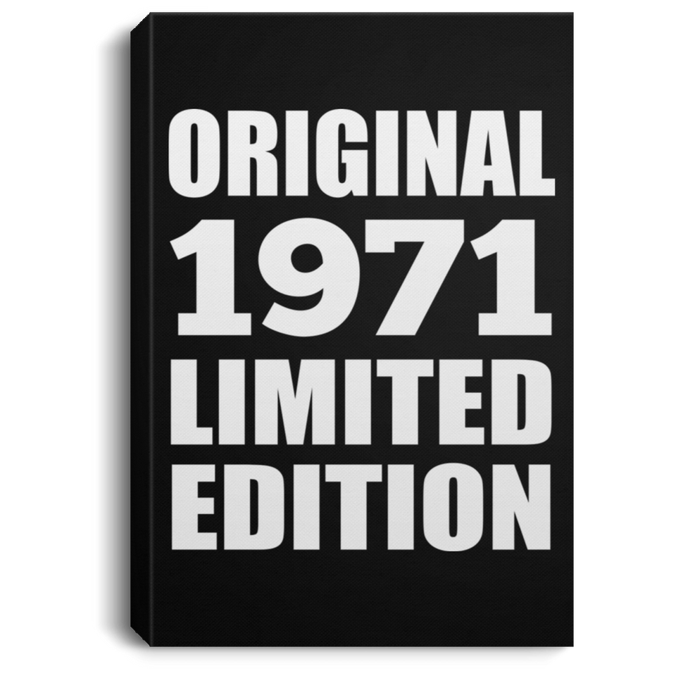 53rd Birthday Original 1971 Limited Edition - Canvas Portrait