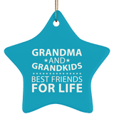 Grandma and Grandkids, Best Friends For Life - Star Ornament