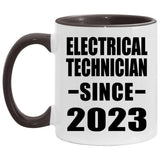Electrical Technician Since 2023 - 11oz Accent Mug Black